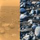 Jégsziklákkal teli folyómedrek a Titánon