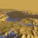 Tükörsima a Titan egyik tavának felszíne