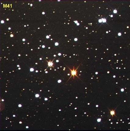 Típus: Nyílthalmaz, α = 6:46:0, δ = -20:45:24, Csillagkép: Canis Major | Nagy Kutya, Fényesség: 4.5, Méret: 2340