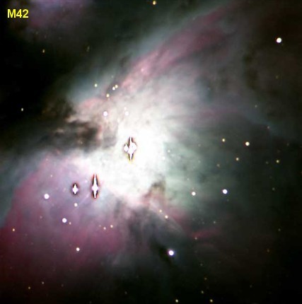 Típus: Fényes köd, α = 5:35:17.1, δ = -5:23:25, Csillagkép: Orion | Orion, Fényesség: 4, Méret: 3900