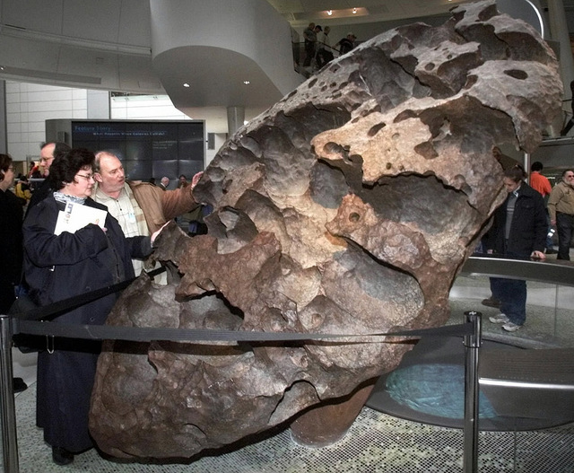 Az USA legnagyobb vasmeteoritja, a  Willamette-meteorit