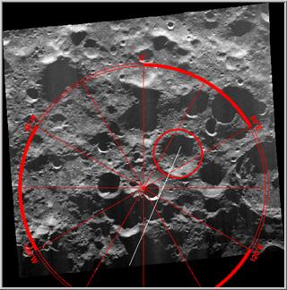Lunar Prospector impact trajectory | Lunar Prospector becsapódási trajektória